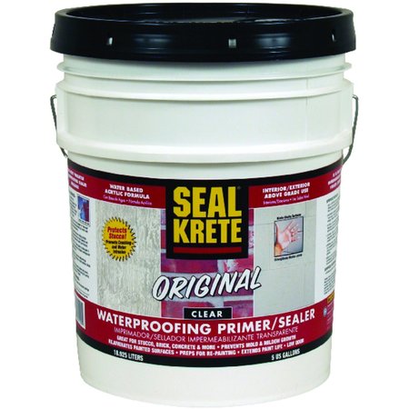 SEAL KRETE Original Clear Water-Based Waterproofing Primer & Sealer 5 gal 100005